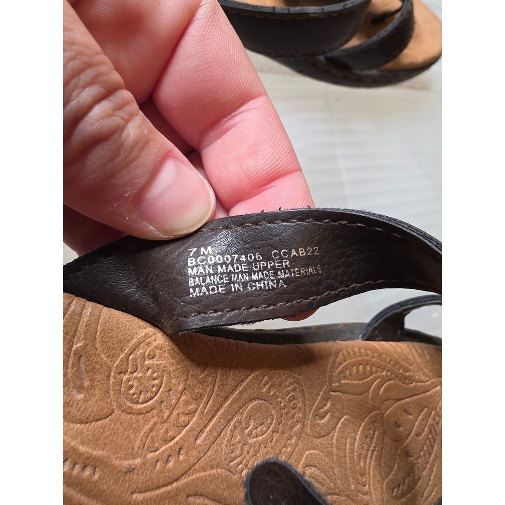 B.O.C. Born Concept Womens Brown Floral Thong Sandals BC0007406 Size 7M - Picture 3 of 16